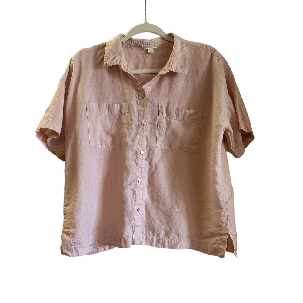 Eileen Fisher linen blouse